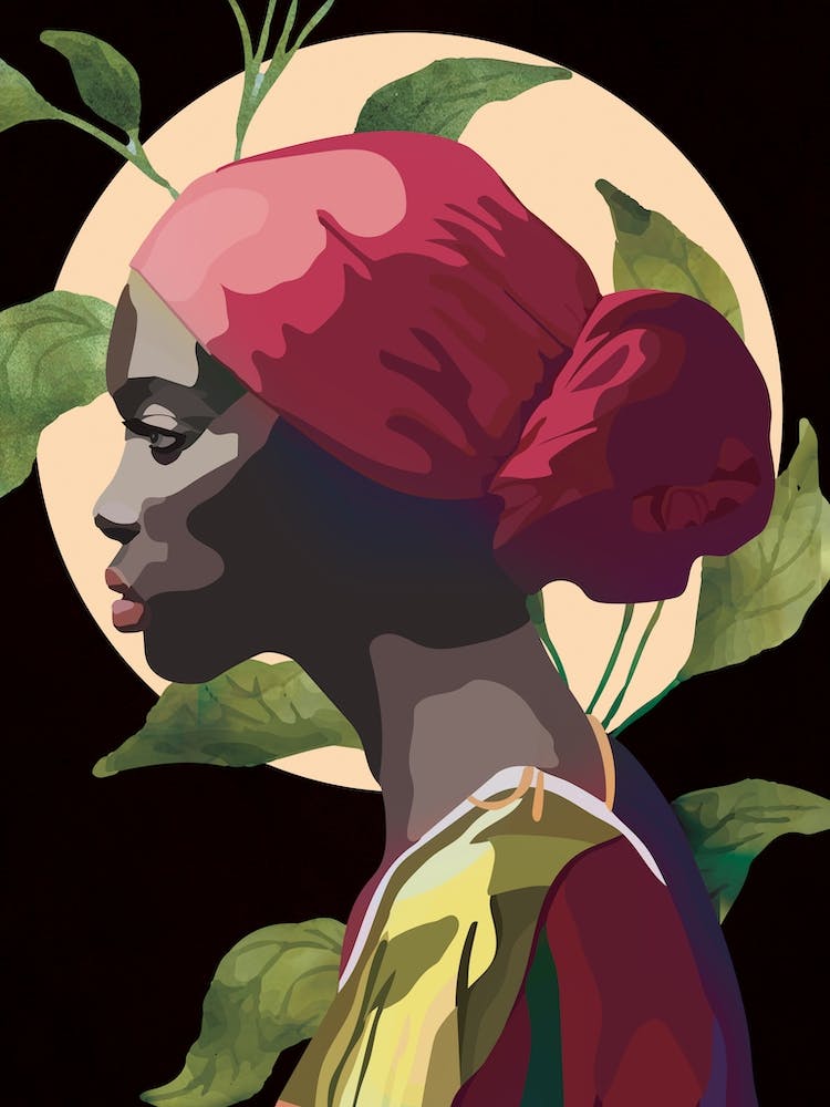 Woman With Headscarf 2