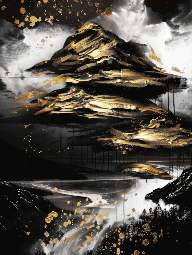 Gold And Black 120