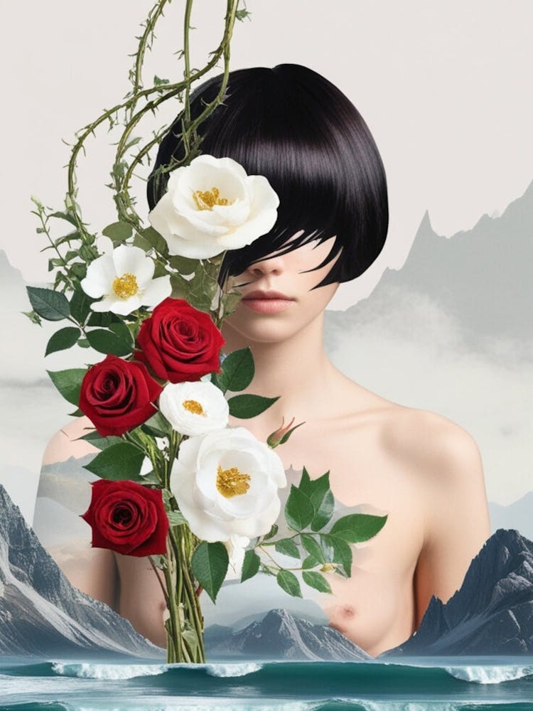 Woman With Flowers 11
