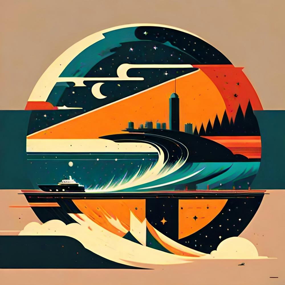 Surfers Canvas Print