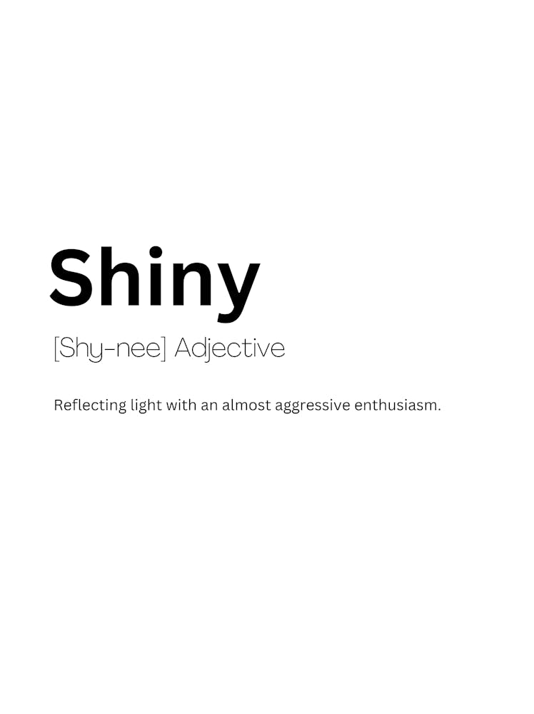 Shiny Definition Meaning