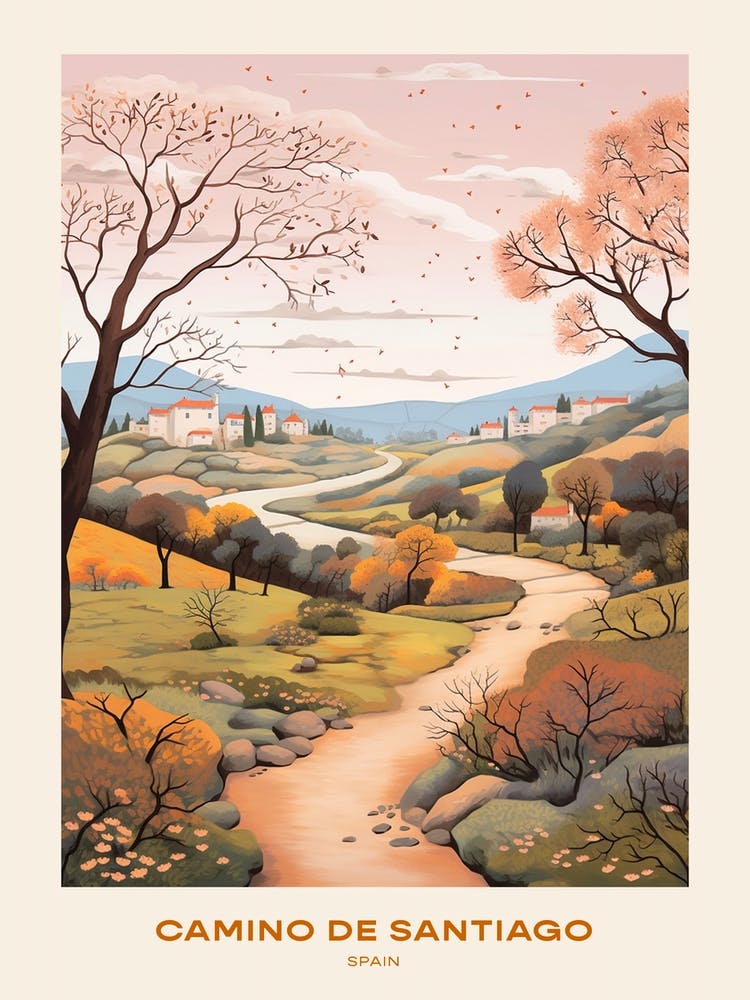 Camino De Santiago Spain 4 Hike Poster