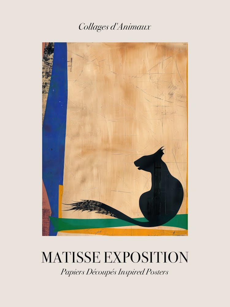 Squirrel 1 Matisse Inspired Exposition Animals Poster
