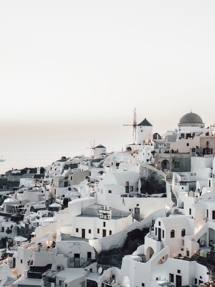 Minimalism In Oia, Santorini