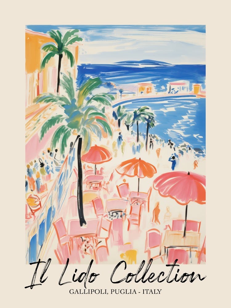 Gallipoli, Puglia   Italy Il Lido Collection Beach Club Poster 3