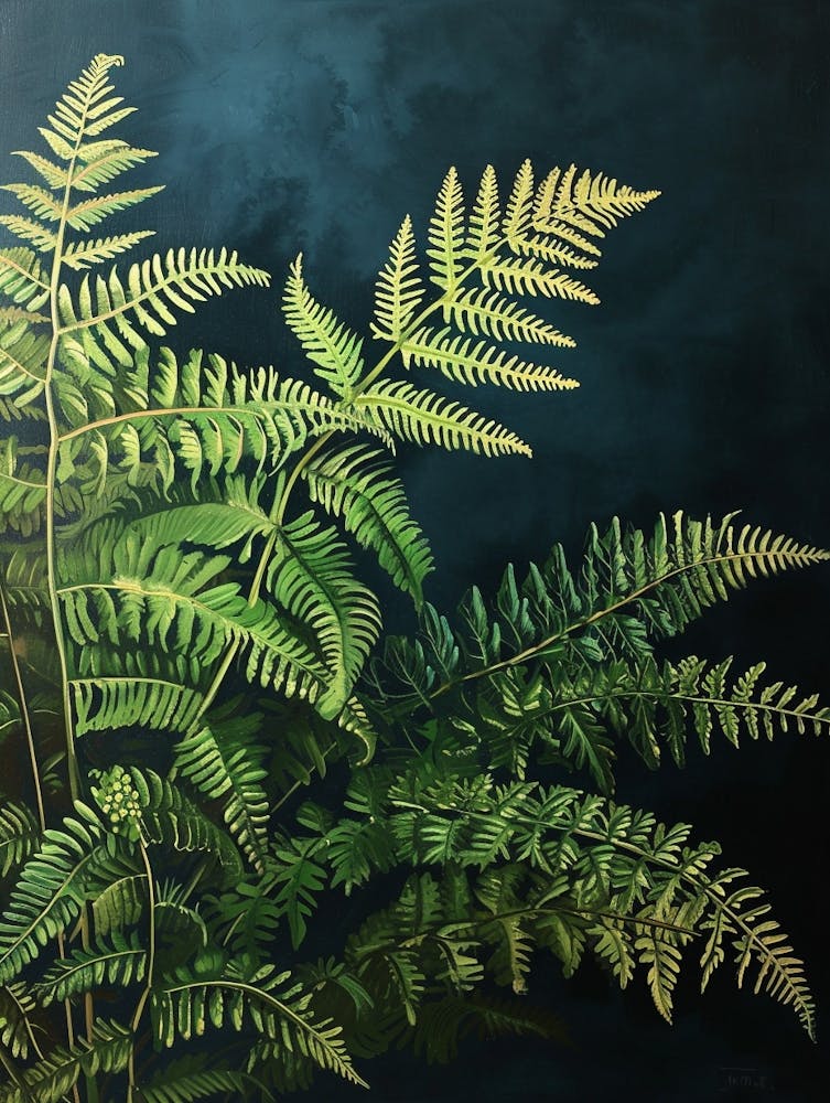Hares Foot Fern Painting 2