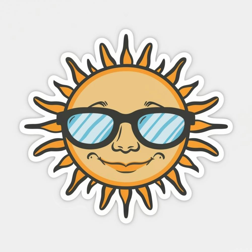 Sun With Sunglasses