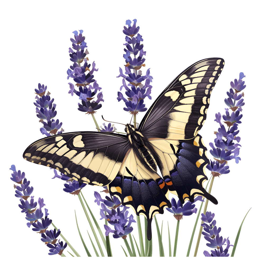 Schmetterling auf Lavendel 2