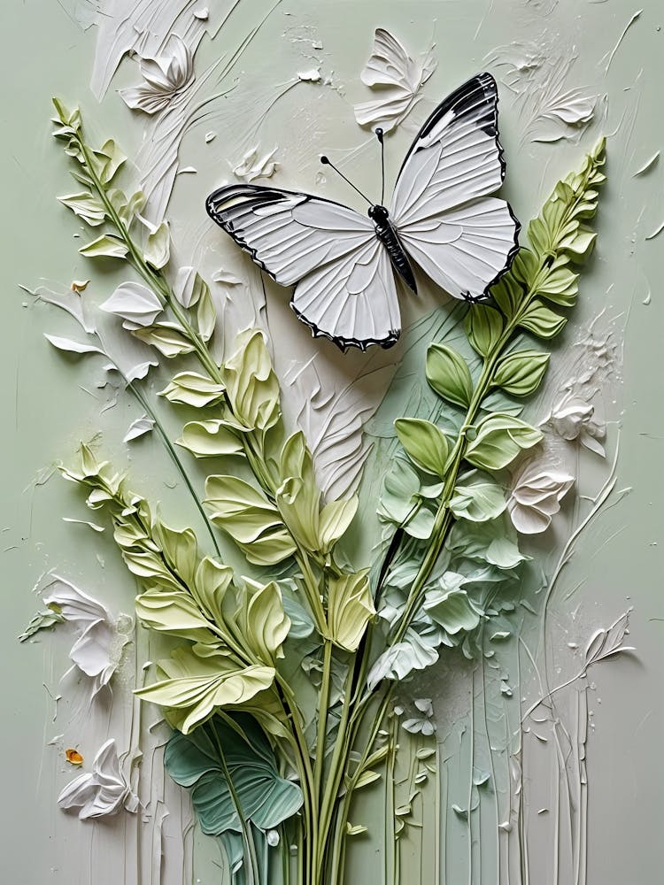 Butterfly On Greenery