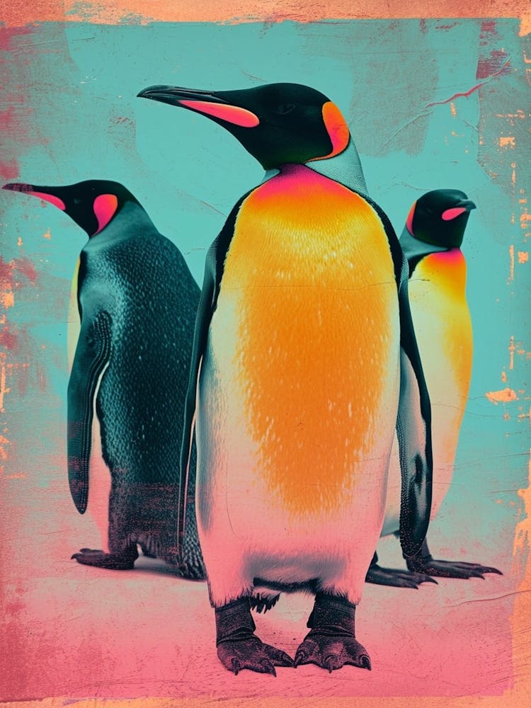 Polaroid Inspired Penguins 3