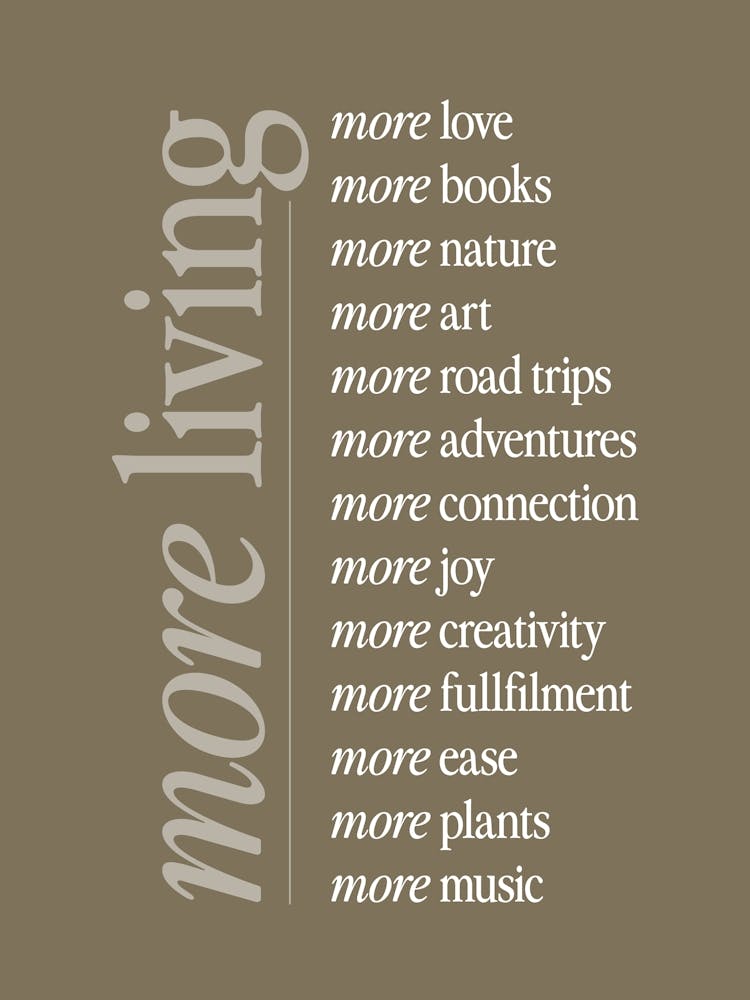 Slow Living Mindfulness Mocha Mousse