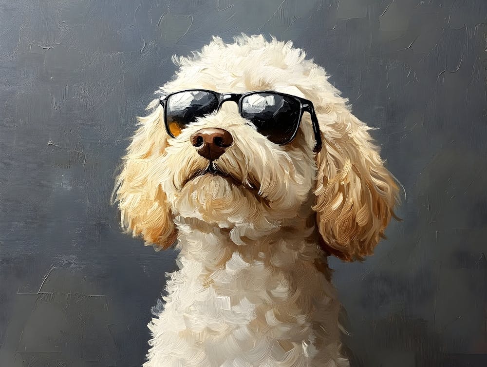 Doodle Wearing Sunglasses 2