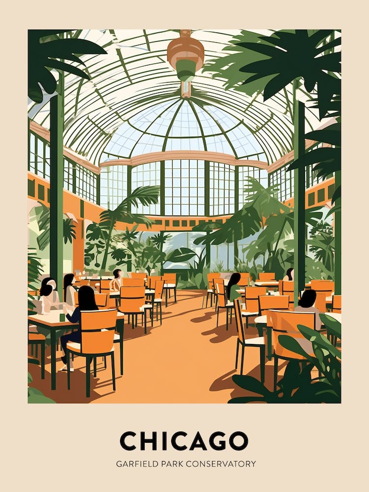Garfield Park Conservatory 5 Chicago Travel Poster