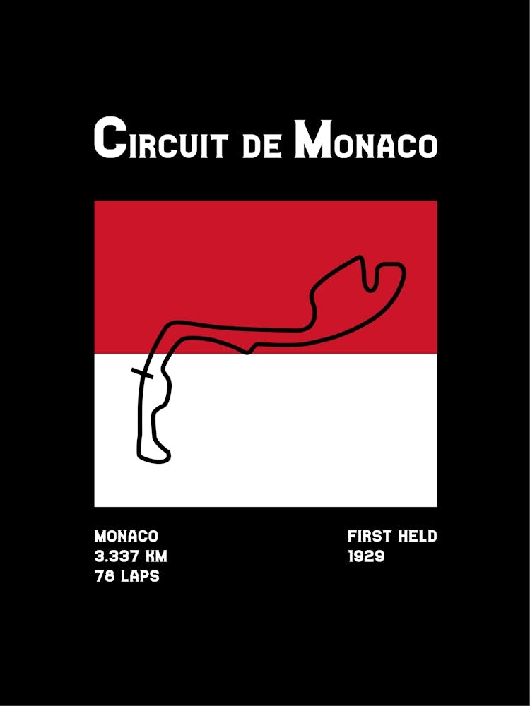 Circuit De Monaco Print