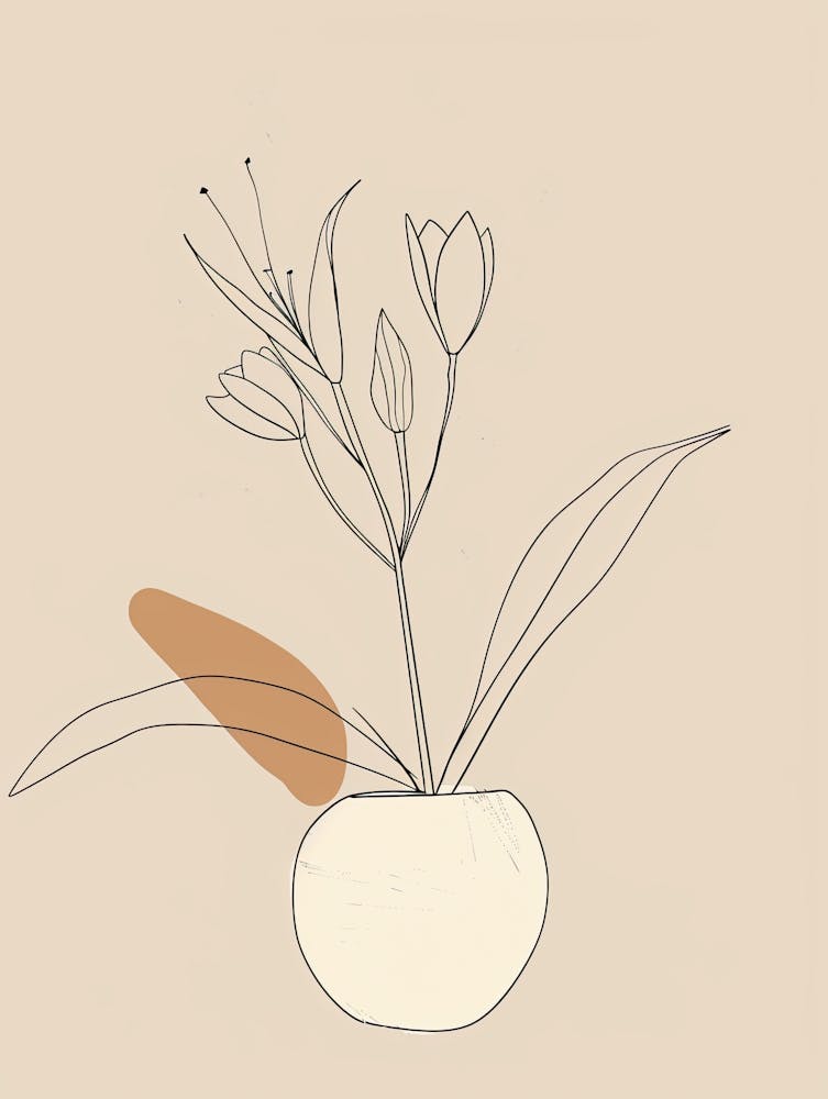 Miami Botanical Garden Boho Line Art