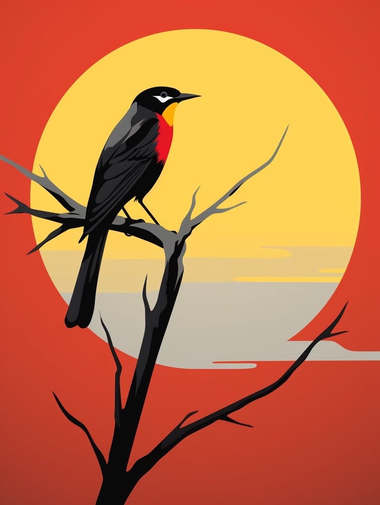 Bird Perching Minimalist 1