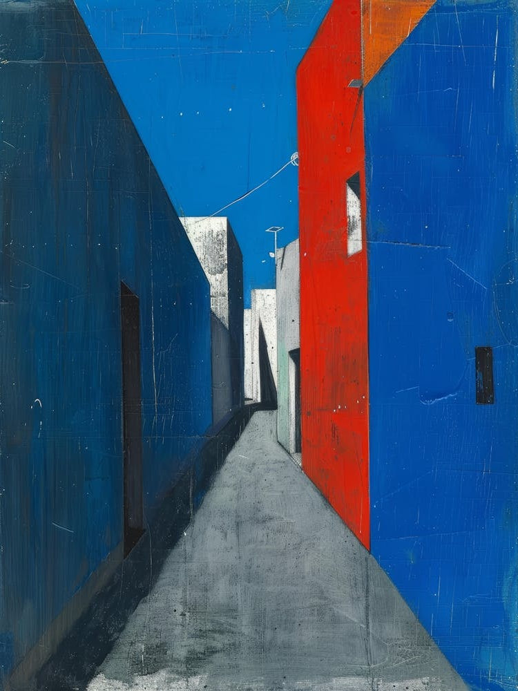 Blue And Red Alley
