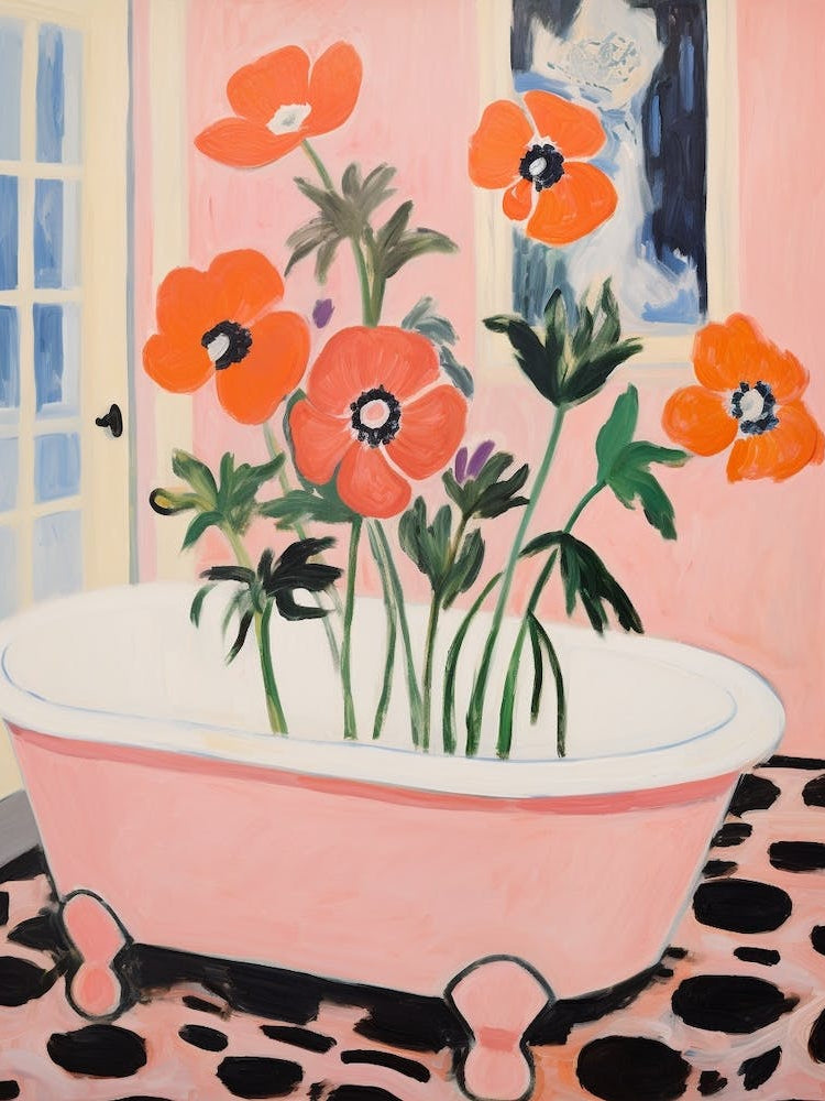 A Bathtube Full Of Anemone In A Bathroom 1