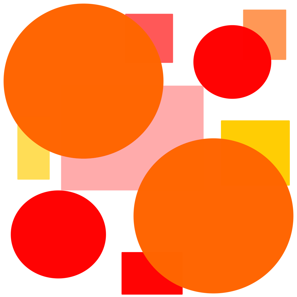 Orangefarbene Kreise