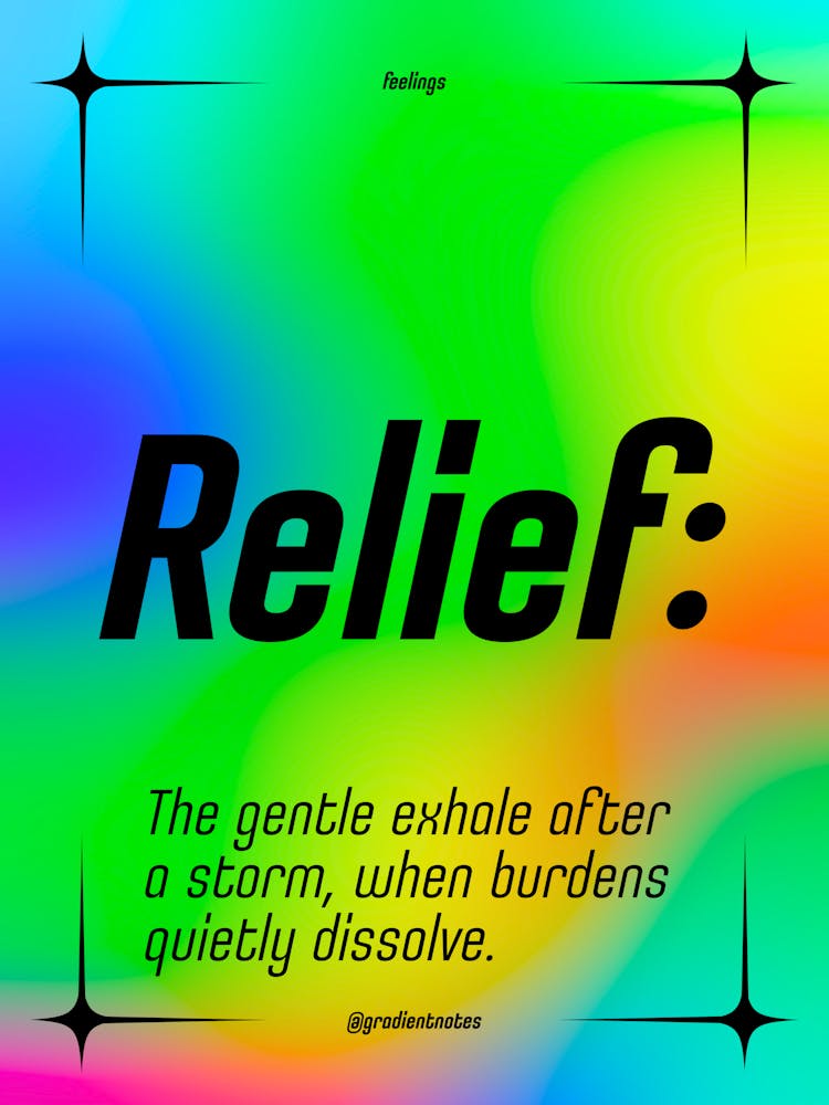Relief - Quotes - Positive - GradientNotes