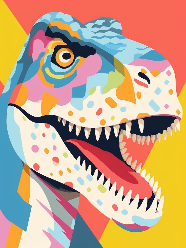 Colourful Dinosaur Tyrannosaurus Rex 1