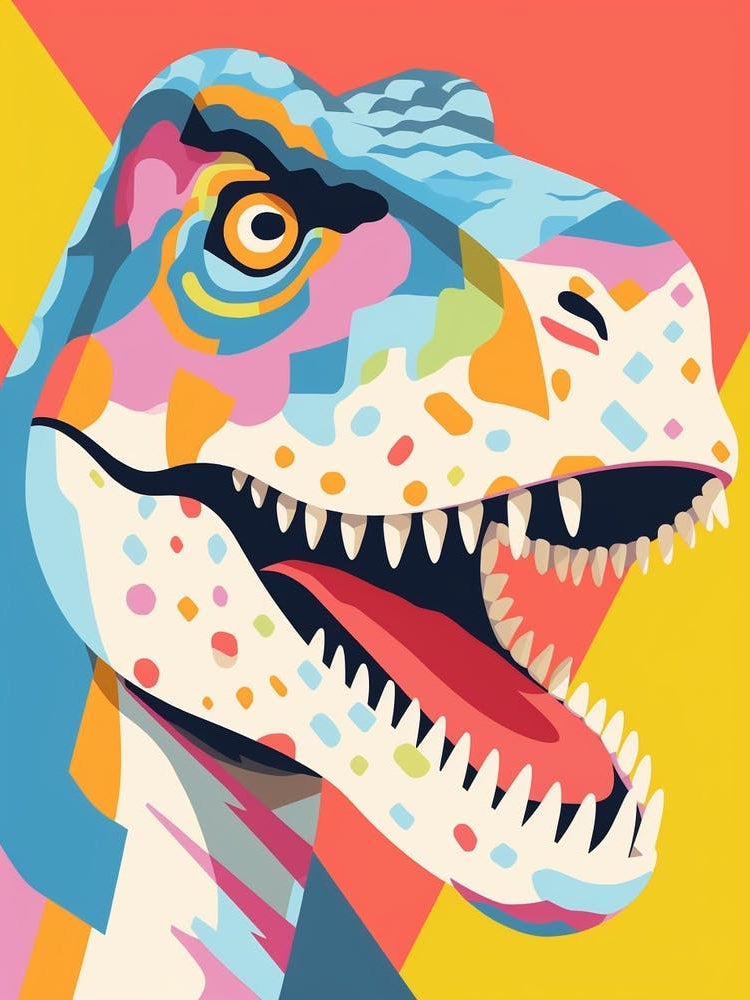 Colourful Dinosaur Tyrannosaurus Rex 1