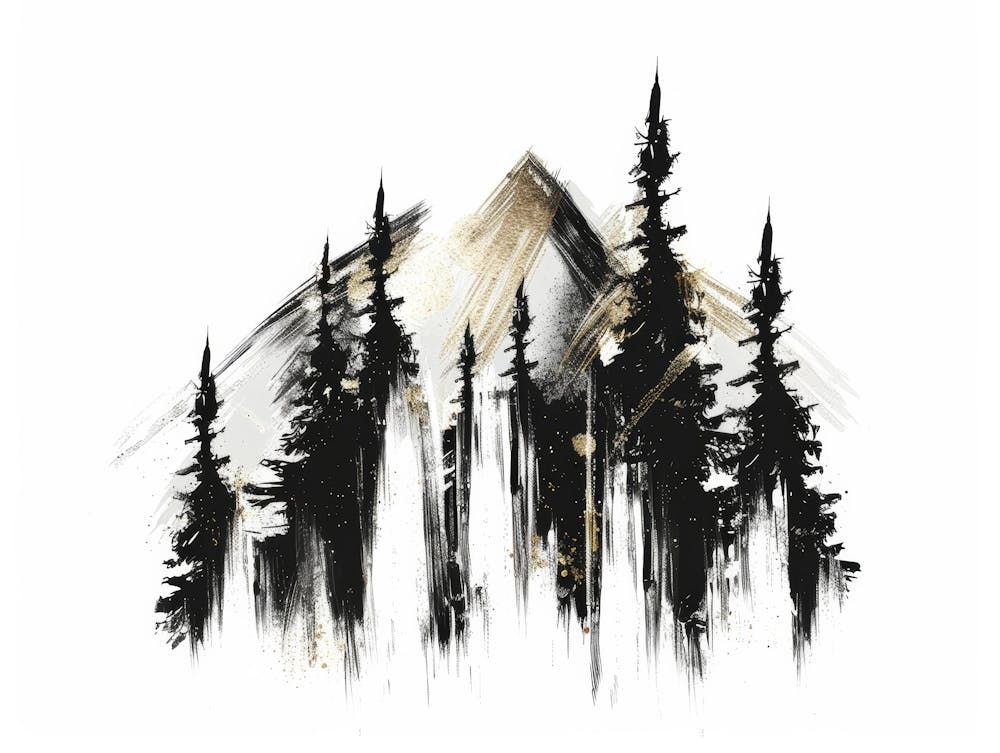 Mountains And Trees 1
