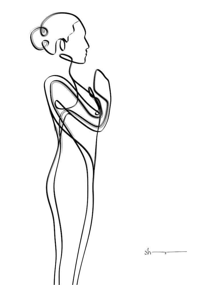 Prayer Pose Abstract