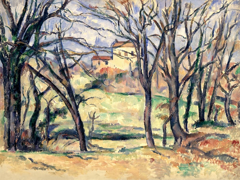 Trees And Houses Near The Jas De Bouffan, Paul Cézanne