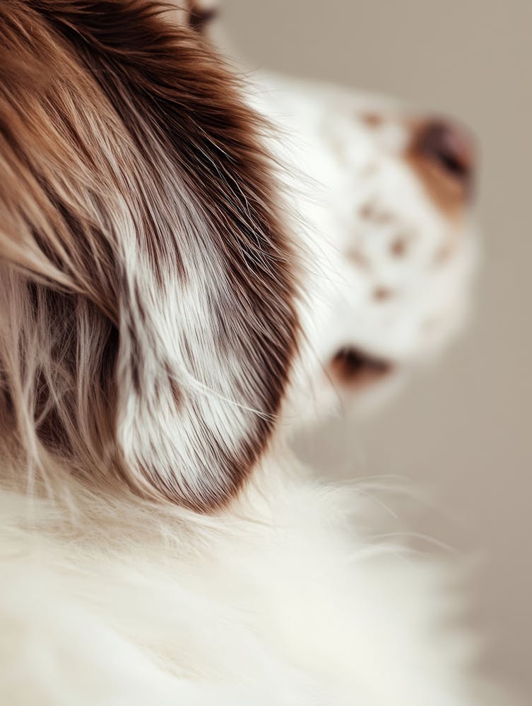 Close Up Of A Dog.Generated AI.