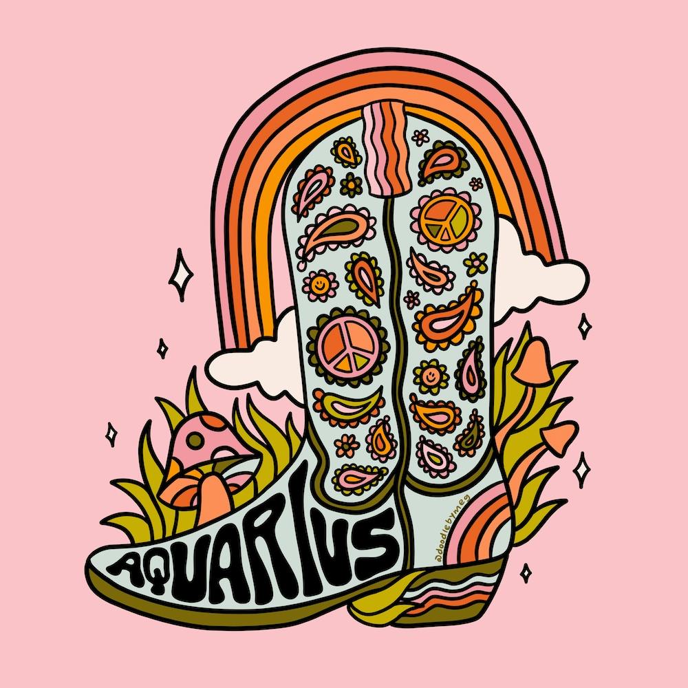 Aquarius Cowboy Boot