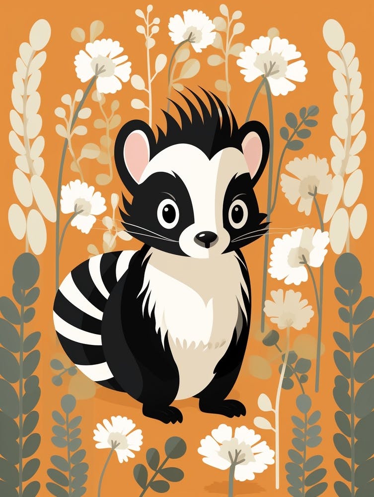Illustration de Bébé Animal Moufette