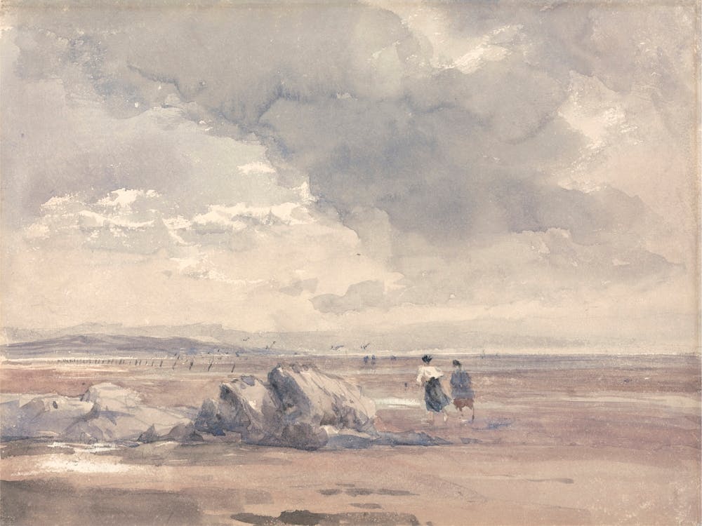 On Lancaster Sands, Low Tide, David Cox