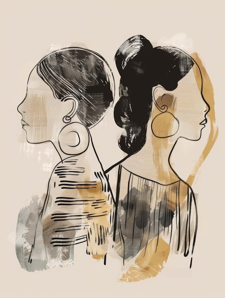 Two Women With Earrings 1