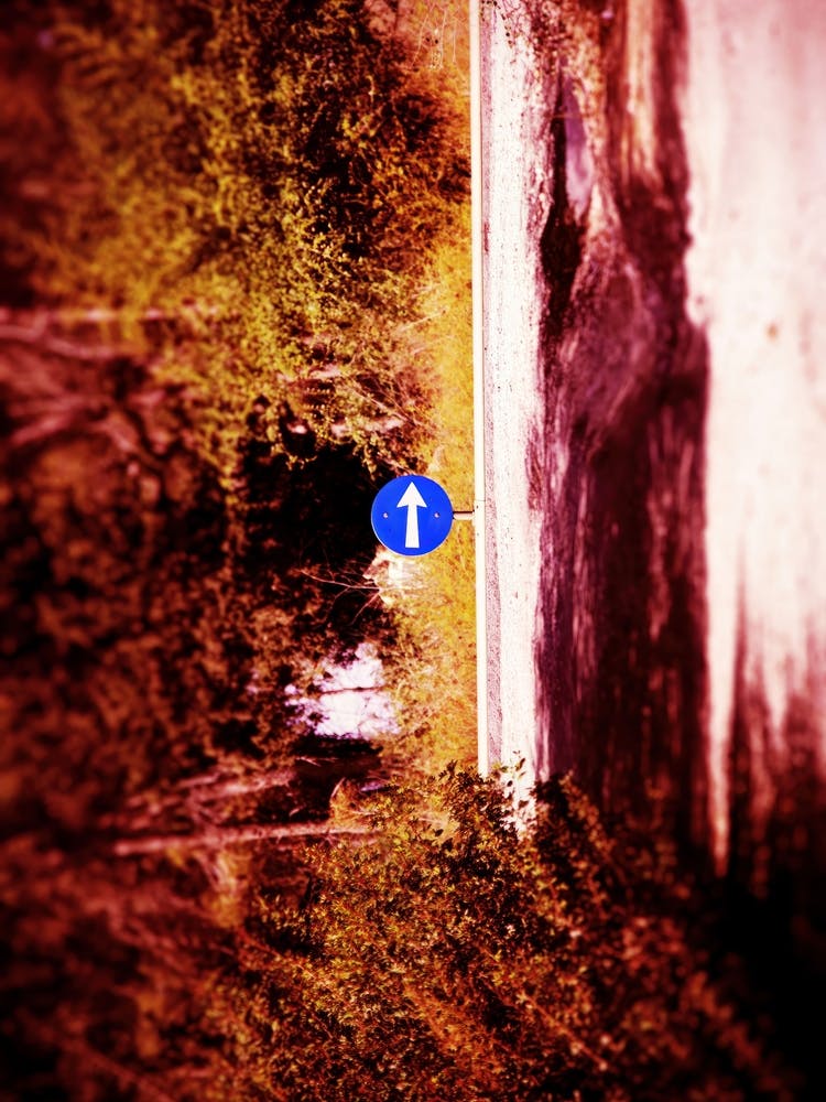 No Way Blue Arrow