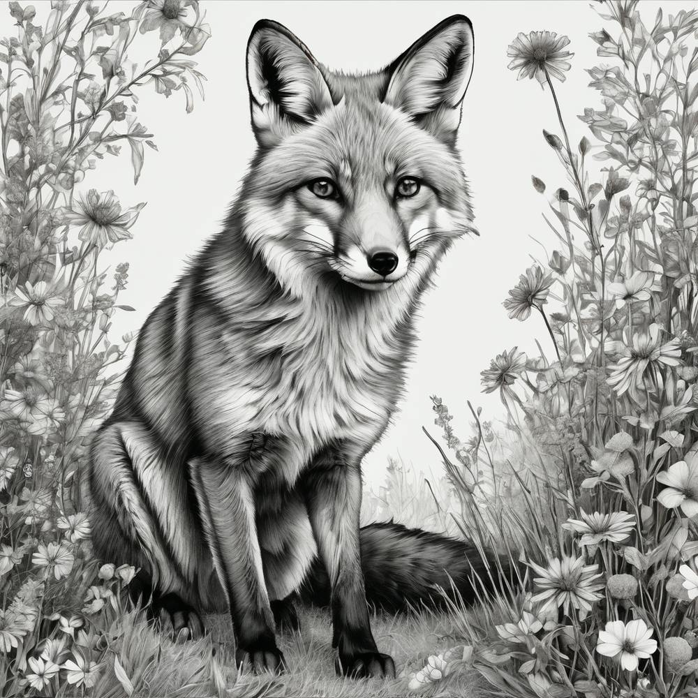 A fox in the meadow