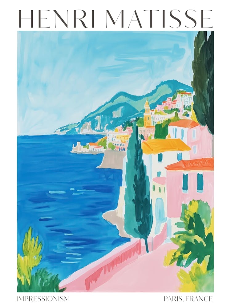 Matisse Print Coastal Eclectic Poster Maximalist Trendy Decor Matisse Gift Idea