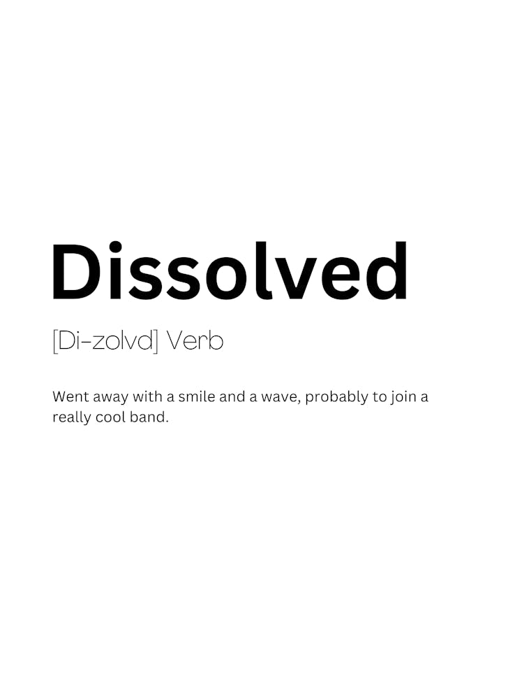 Définition de Dissous 1