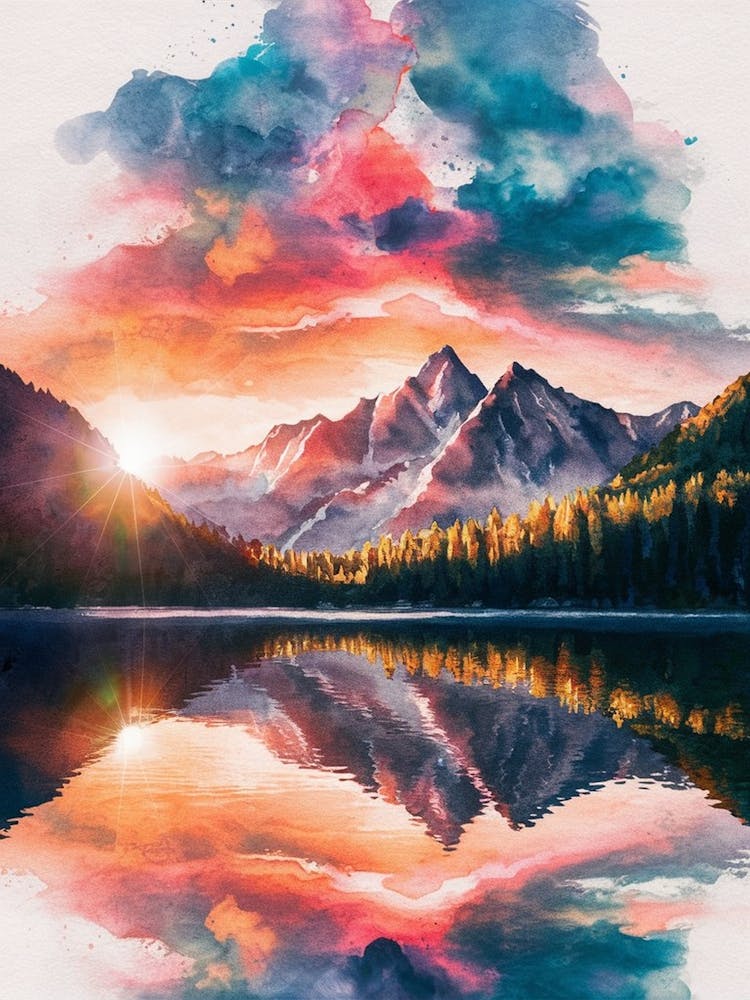 Sunset In The Mountains 32