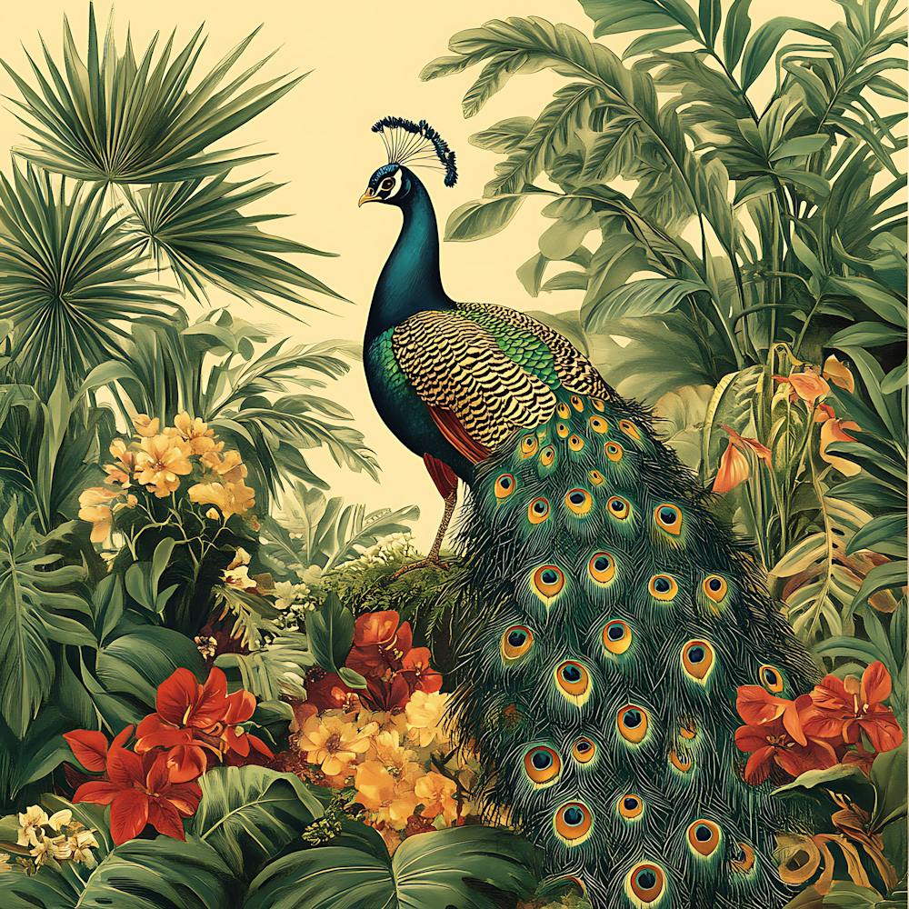 Peacock In The Jungle 5