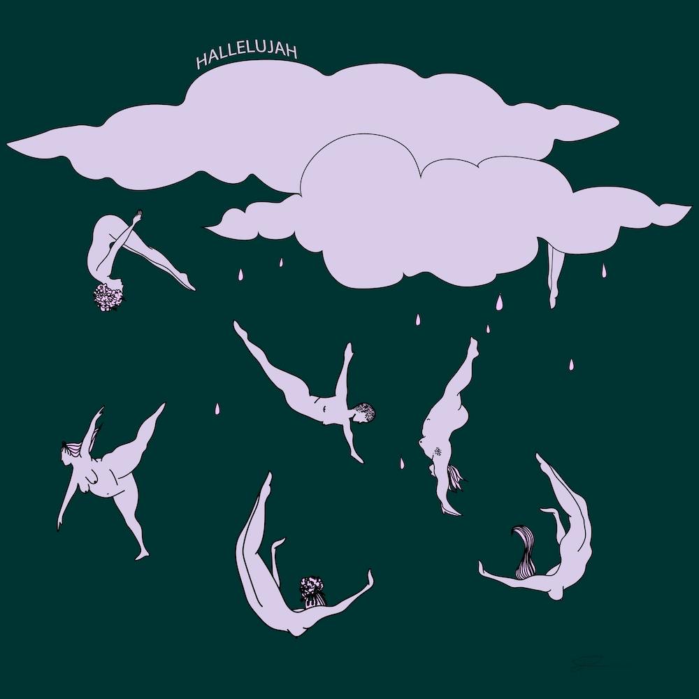 Hallelujah Its Raining Women Square