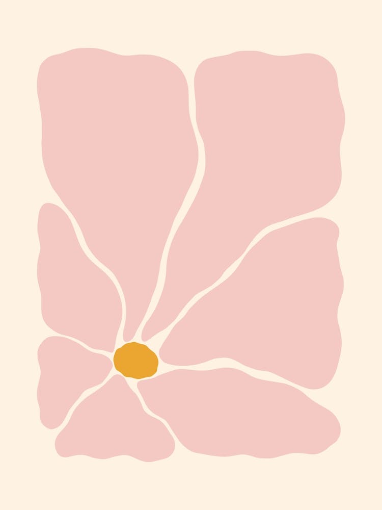Abstract Flower 03 - Light Pink