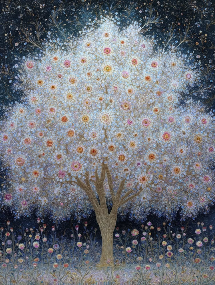 Tree Of White Flowers