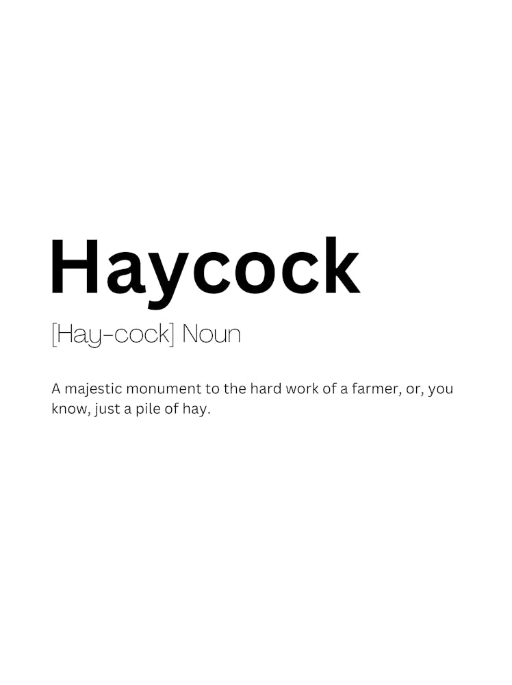 Haycock Definition Meaning