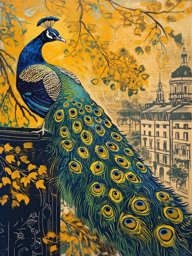 Blue Mustard Peacock & The City