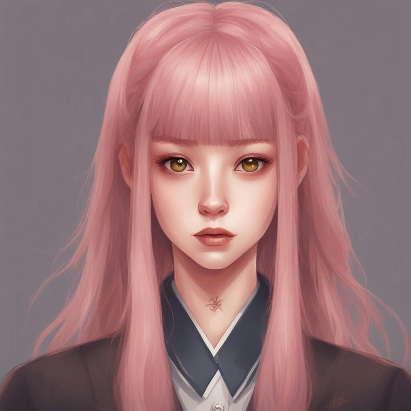Pink Haired anime Girl