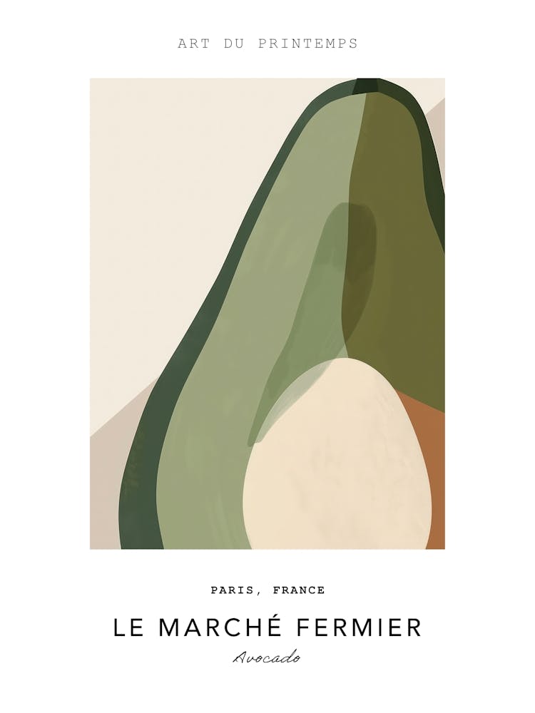 Avocado Le Marché Fermier Plakat 1