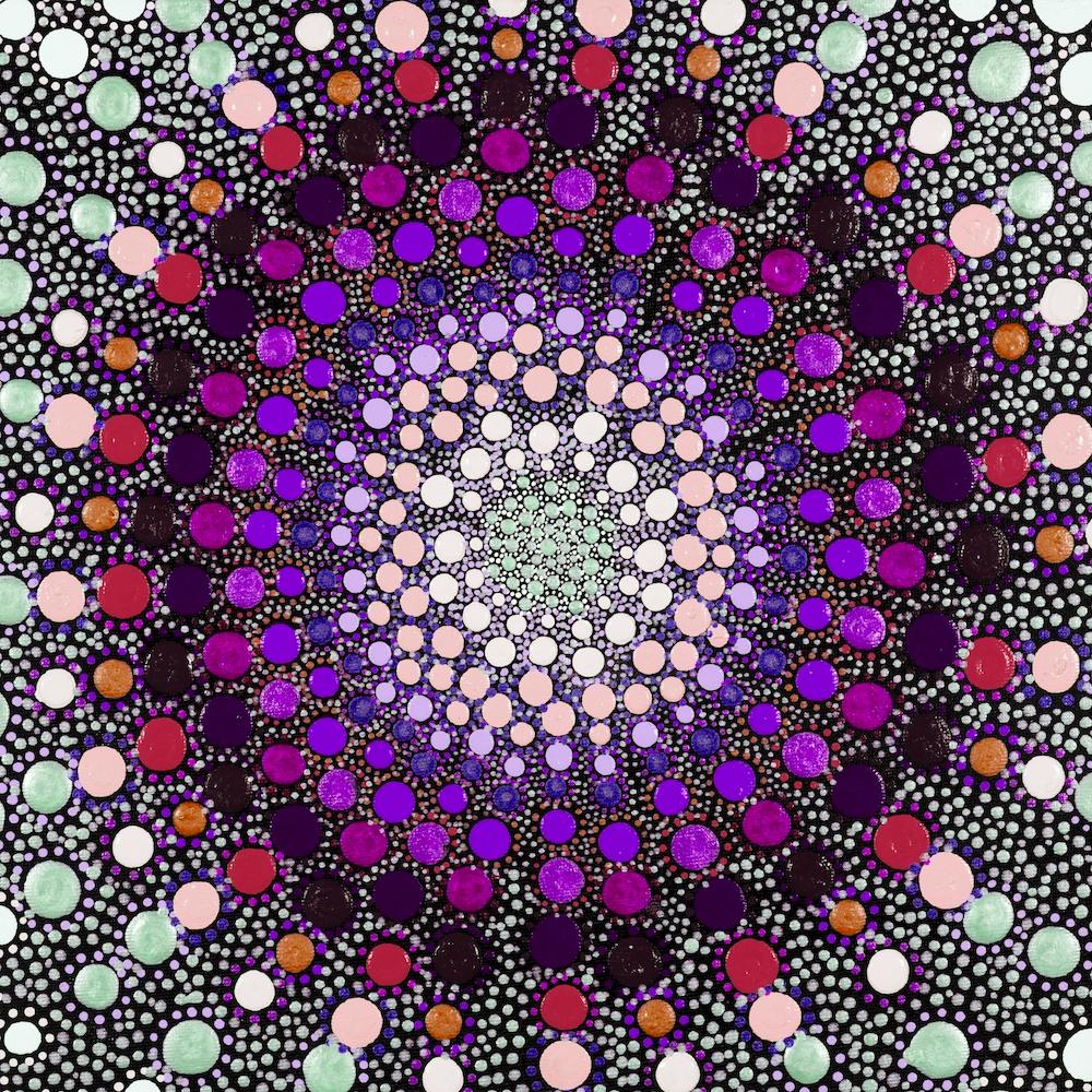 Mesmerizing Purple Peach Square