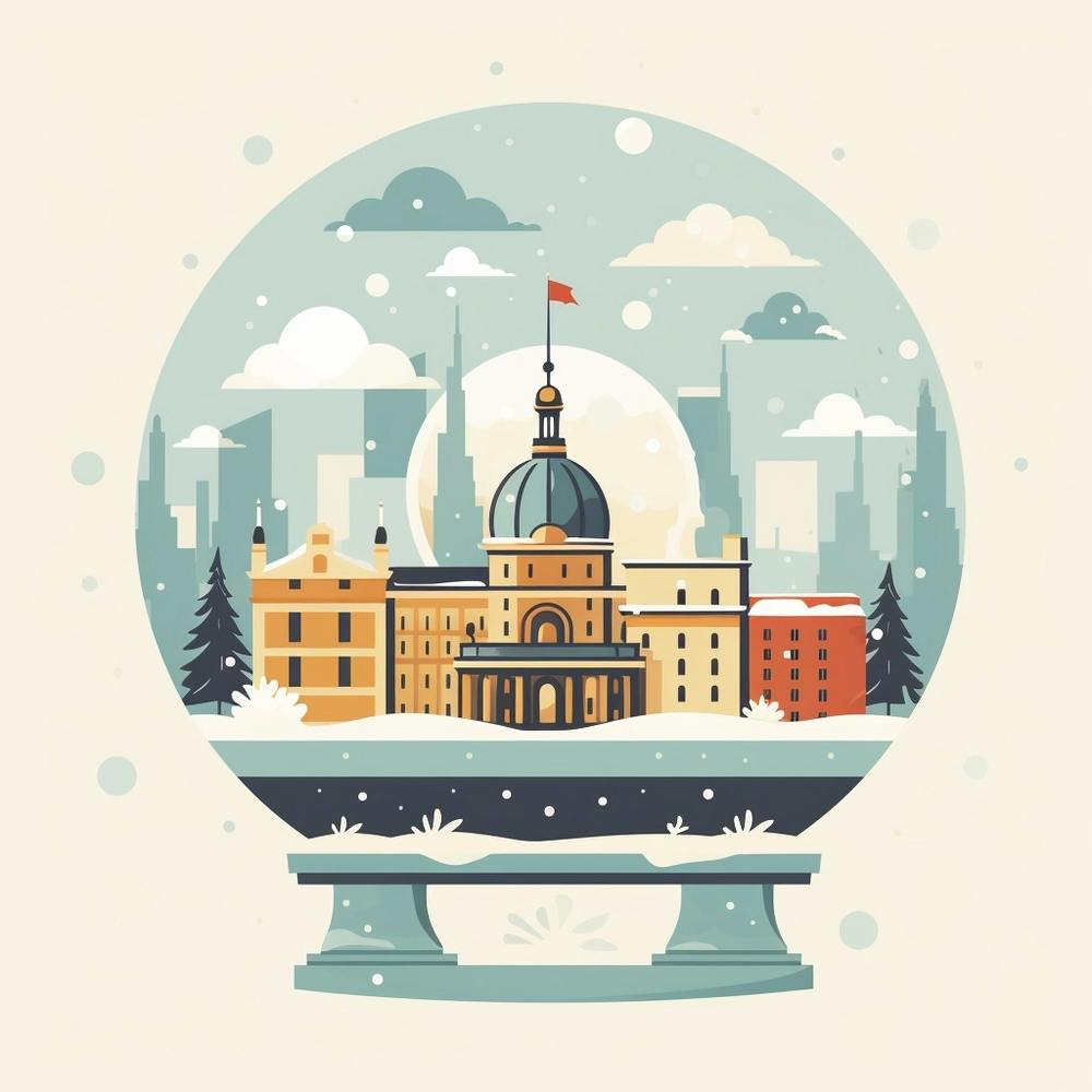 Berlin Germany 3 Snowglobe