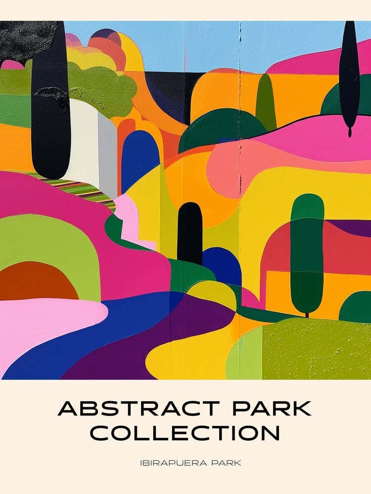 Collection Parc Abstrait : Poster Parc Ibirapuera Lisbonne Portugal 2